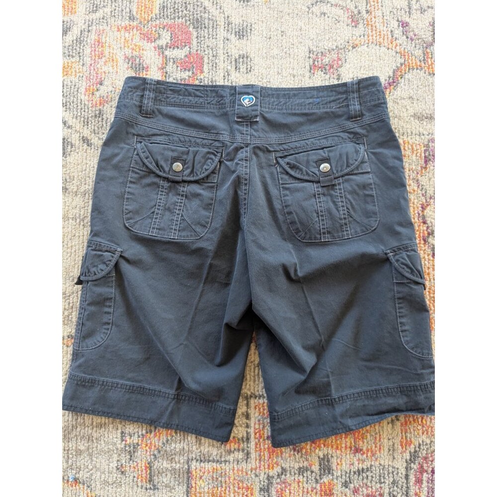 Kuhl Womens Splash Cargo Shorts Size 8 Black Hiking Mountain Culture Travel - Picture 2 of 13